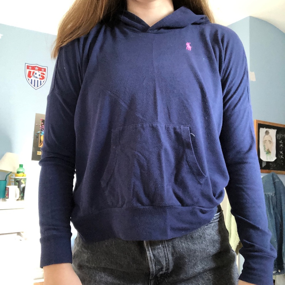 Ralph lauren sweater with hood